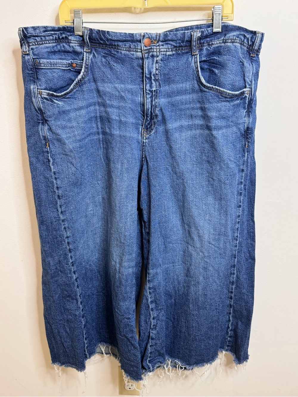 Pilcro Medium Blue Denim High-Waist Jeans